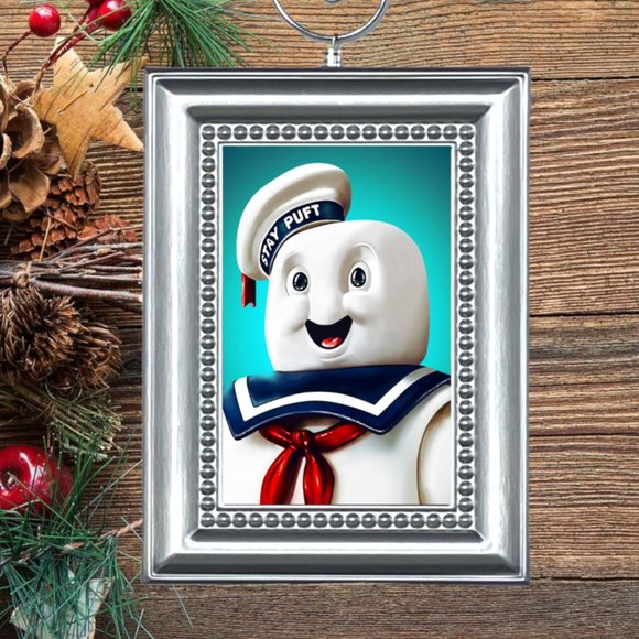 Ghostbusters‎ Stay Puft Marshmallow Man Ghost Christmas Tree Ornament - Picture 1 of 3